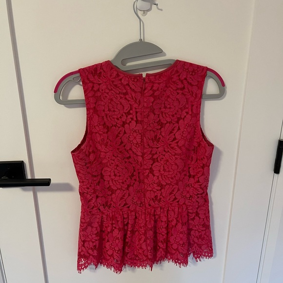 Pink lace J Crew top - Picture 2 of 2